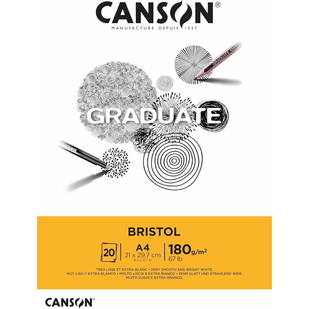 Скечблок А4 180гр 20л Grad Bristol 400110383