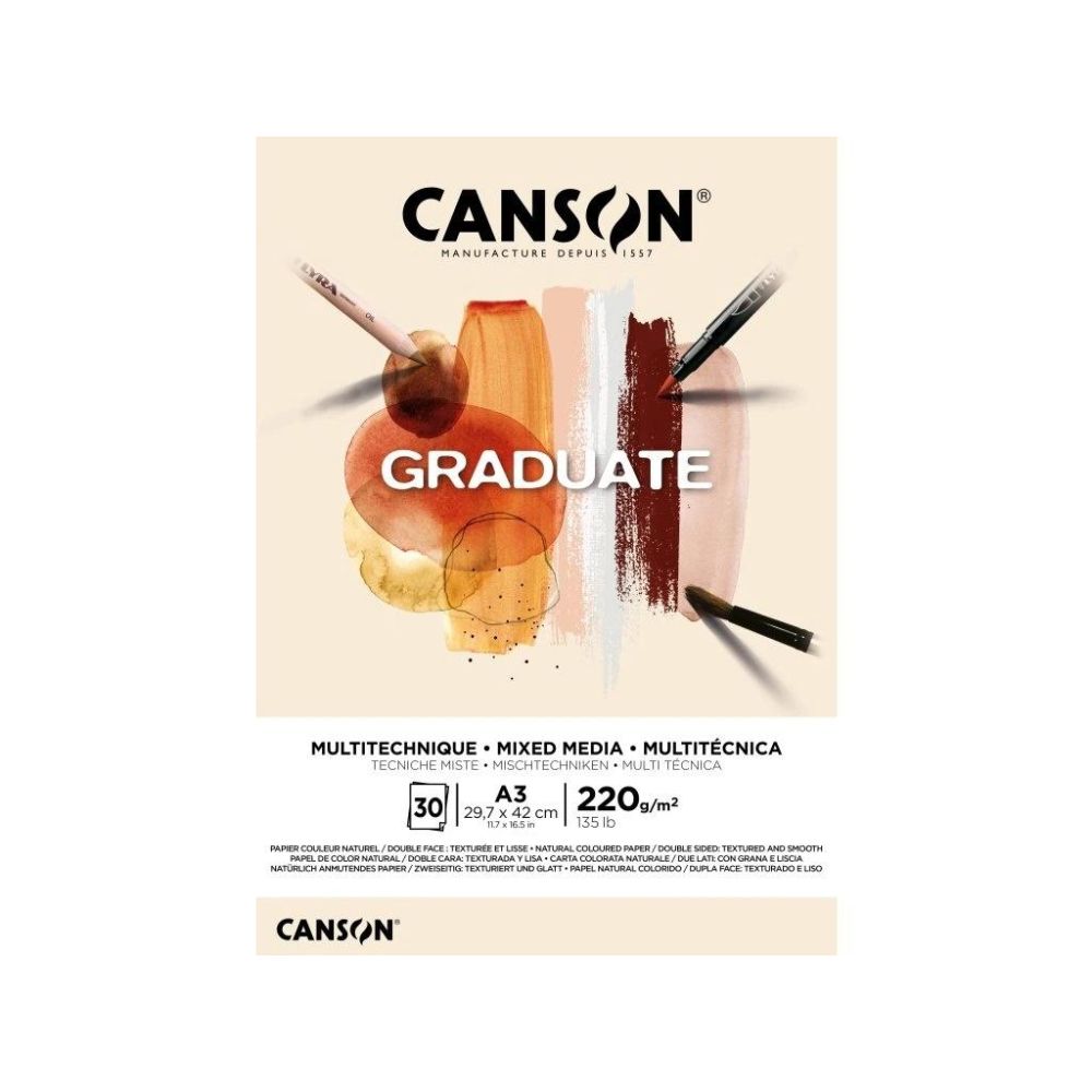 Жолт охра скечблок А3 220гр 30л Grad 400110369