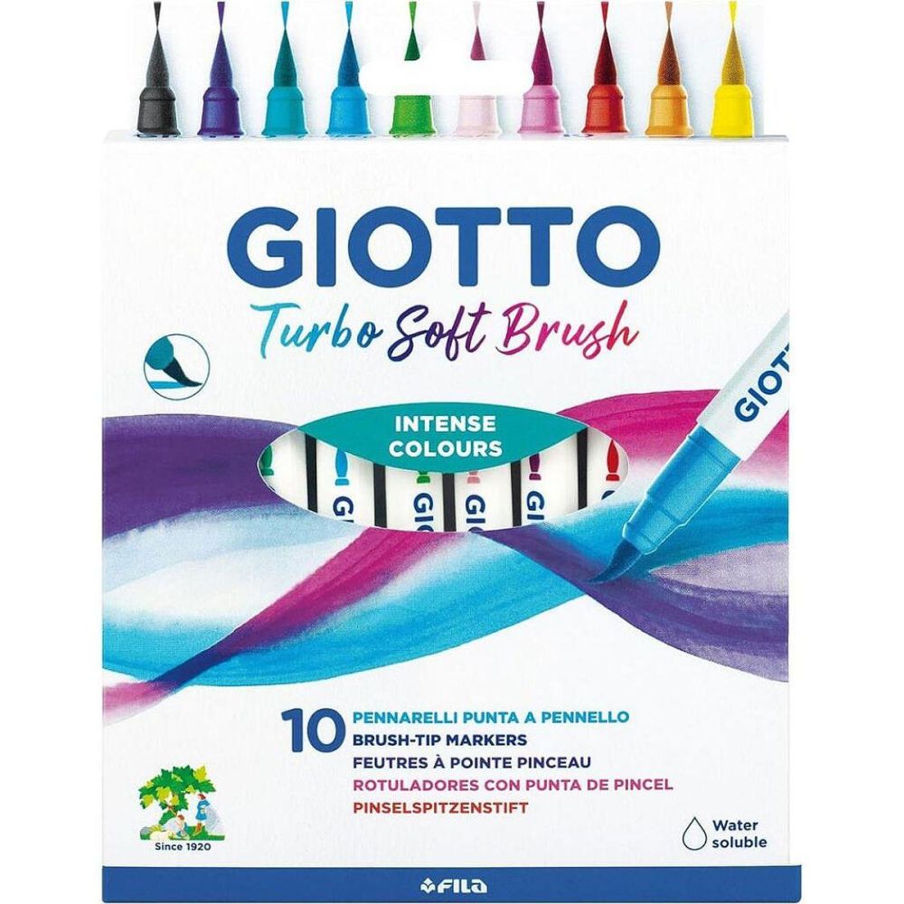 Фломастери 1/12 Giotto Turbo Soft Brush 426800