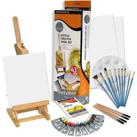 Сет акрилни бои Simply mini easel