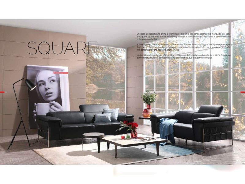 Square 3+2 Sofa Set