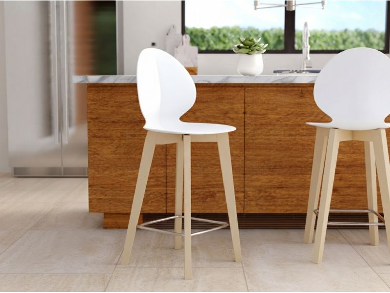 Basil Wood Bar Chair