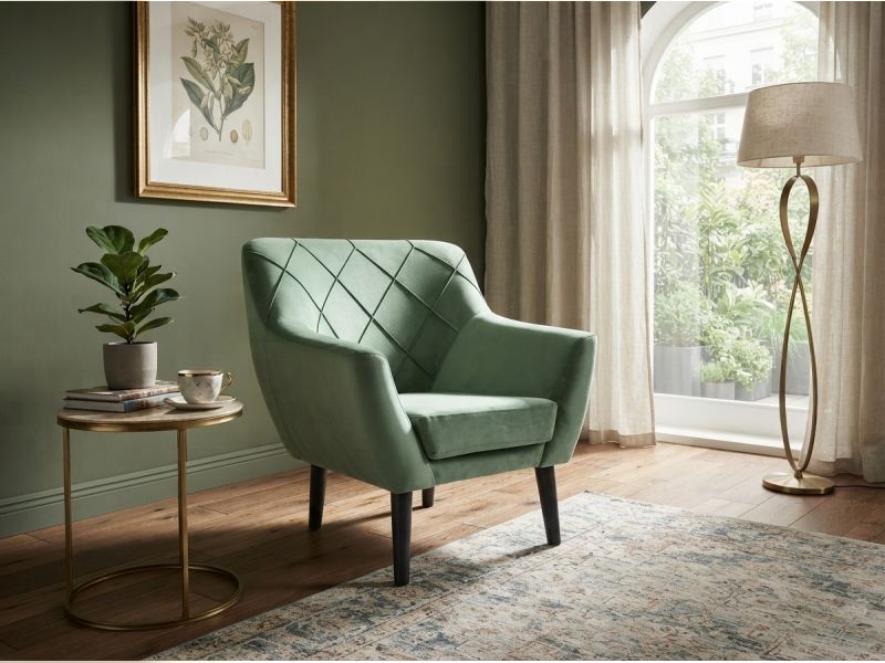 S-Kier 1 Velvet Armchair