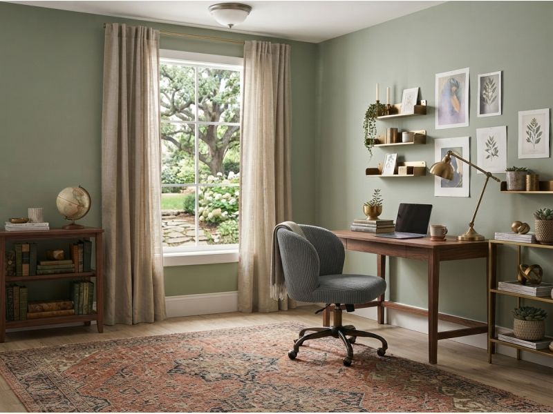 Velvet Work Chair
