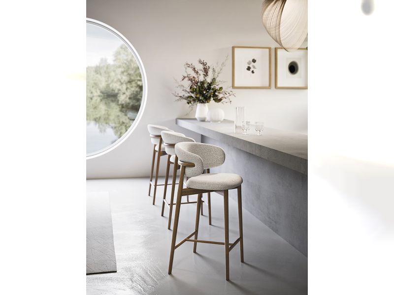 Oleandro Wood Bar Chair