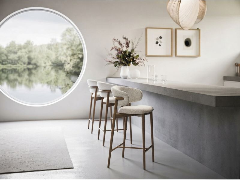 Oleandro Wood Bar Chair