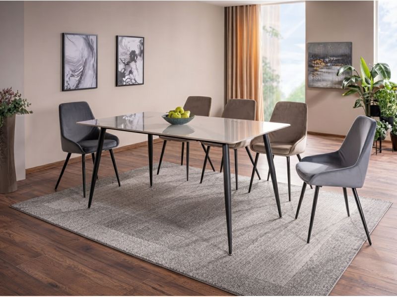 S-Cobe Velvet Chair