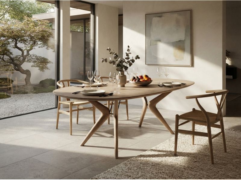 Lakri Oval Table