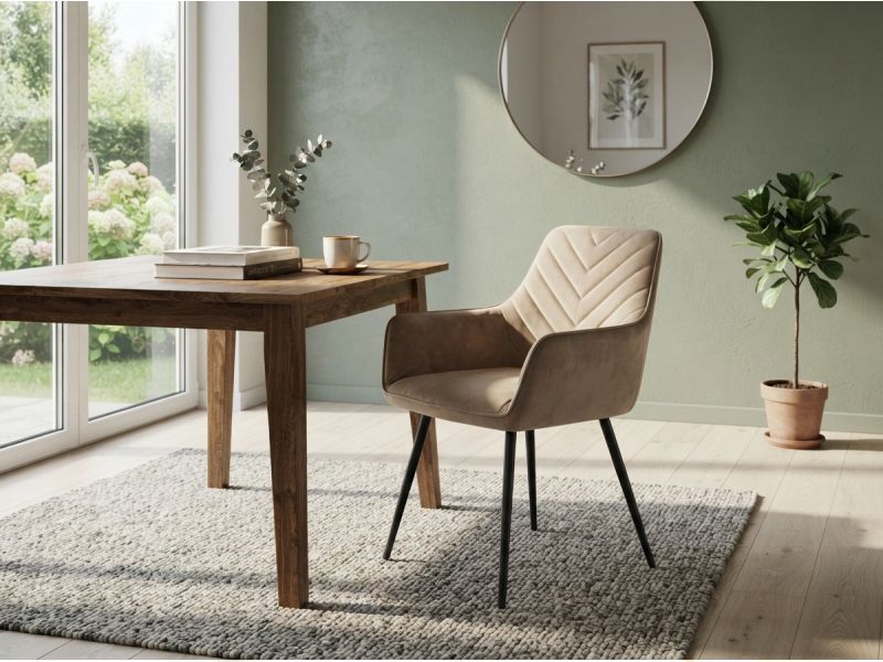 S-Fig Velvet Chair