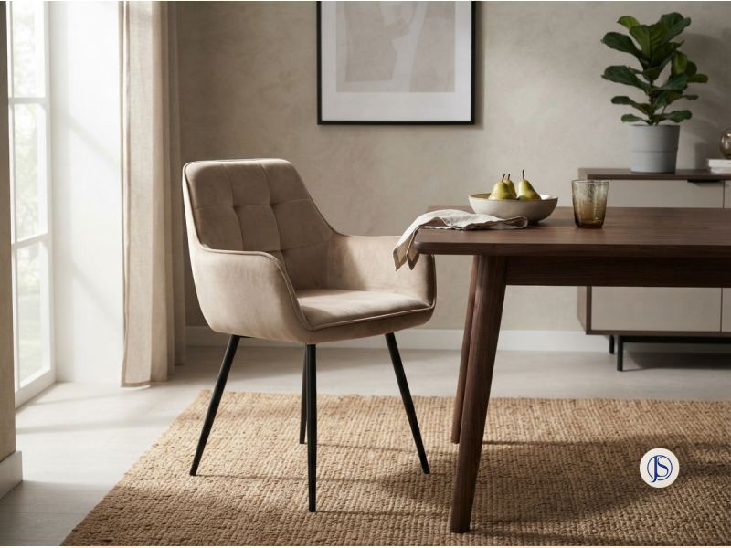 S-Lemon Velvet Chair