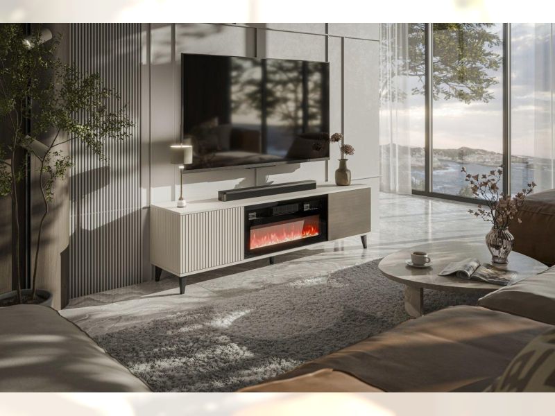 H-Random TV Fireplace Element