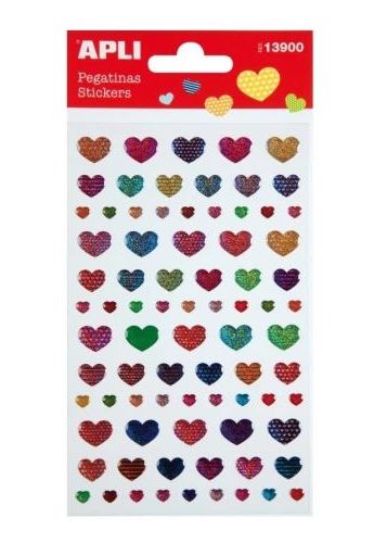 B.Stickers Hearts Glitter 1S#
