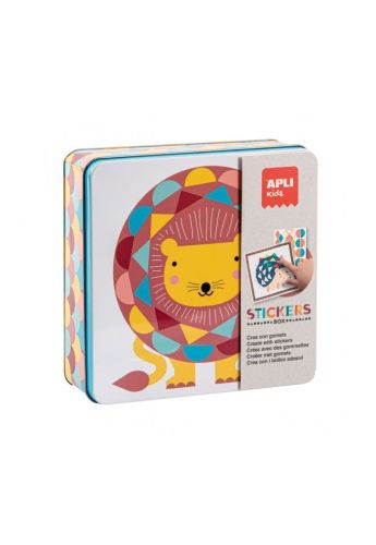 Tin Box Stickers Game Lion