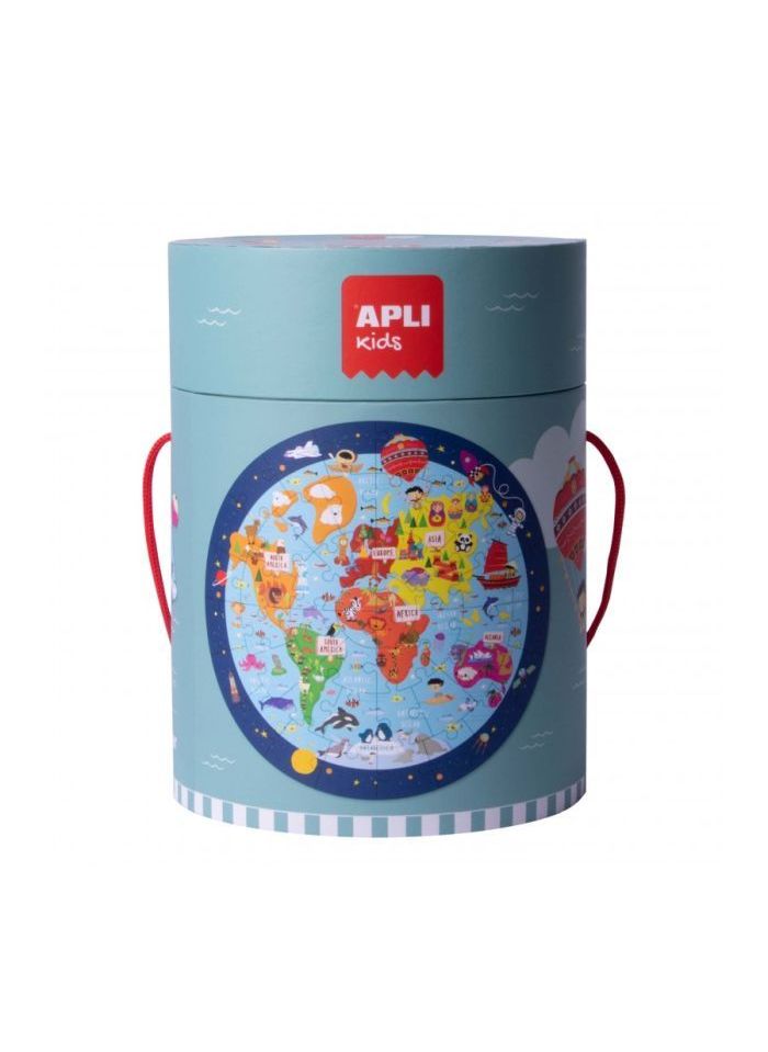 B.Circular Puzzle Worldmap 8U