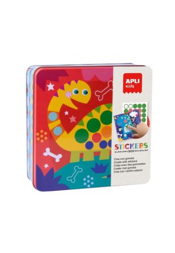 Tin Box Stickers Game Dino