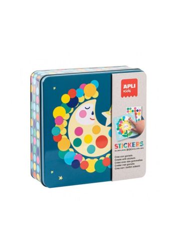 Tin Box Stickers Game Moon
