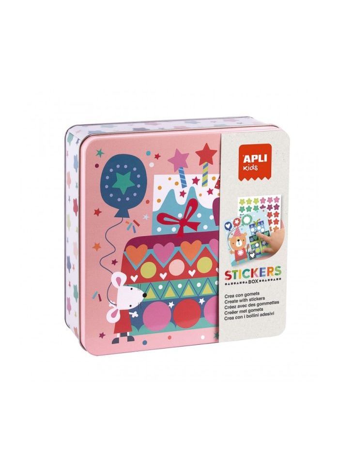 Tin Box Stickers Game Party