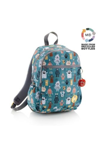Lisboa 3-Comp.Backpack Recycl. Monsters