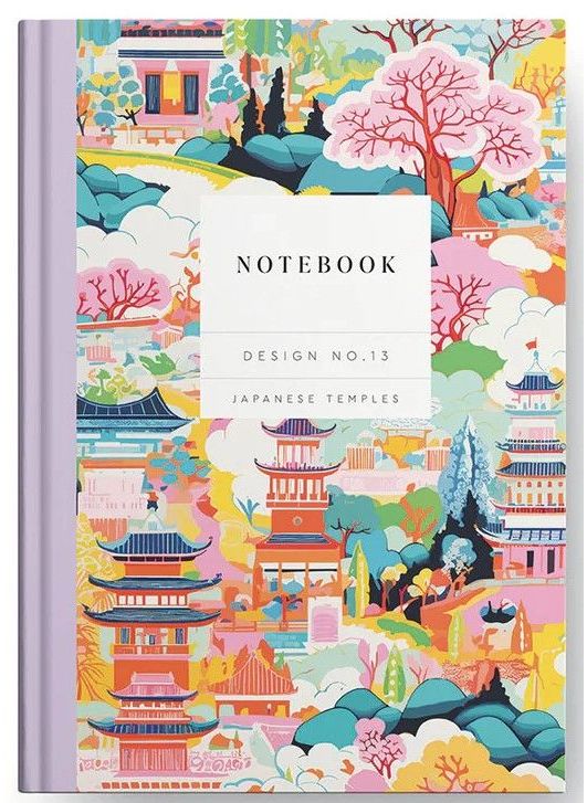 Design No.13 Japanese Temples Hardback Notebook (10585)
