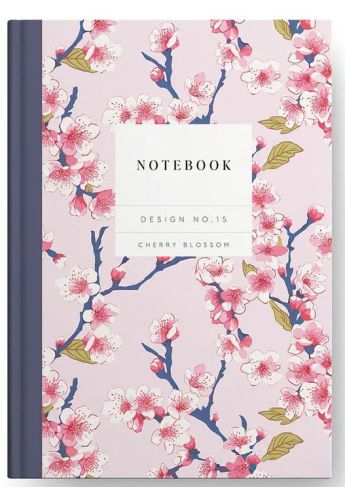 Design No.15 Cherry Blossom Hardback Notebook (10587)