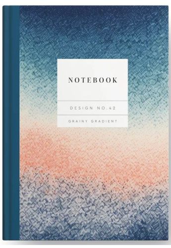 Design No.42 Grainy Gradient Hardback Notebook (11437)