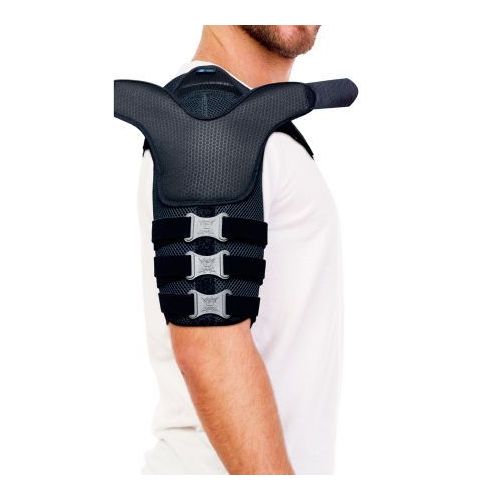 Пасивна надлактна ортоза од пластична маса со  ремени за стабилизација