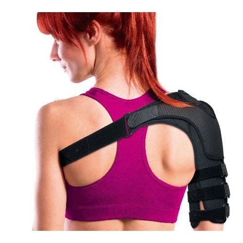 Пасивна надлактна ортоза од пластична маса со  ремени за стабилизација