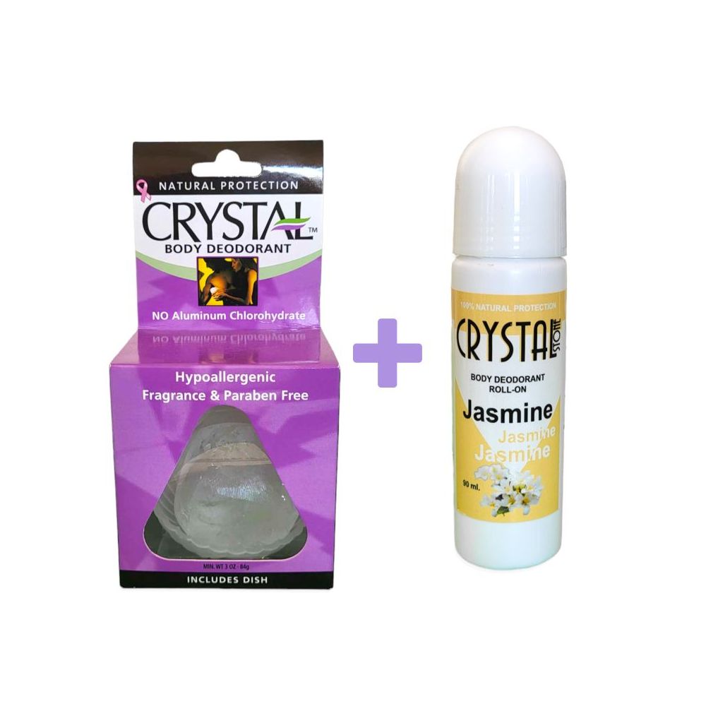 Сет 3 кристален камен + ролон Јасмин