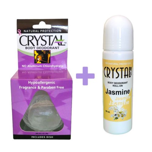 Сет 3 кристален камен + ролон Јасмин