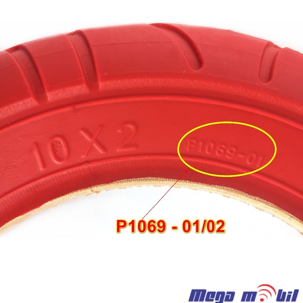 Nadvoresna guma 10x2 za trotinet red.