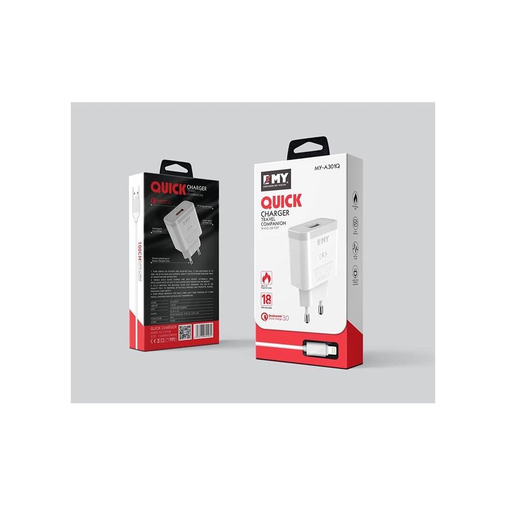Polnac 220V Type C EMY MY A301Q Fast Charger 3A