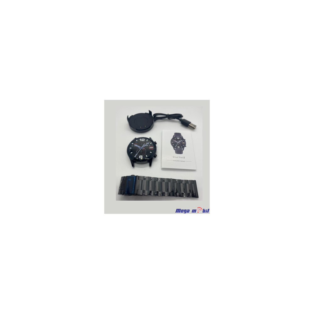 Smart Watch DT92 Black Metal