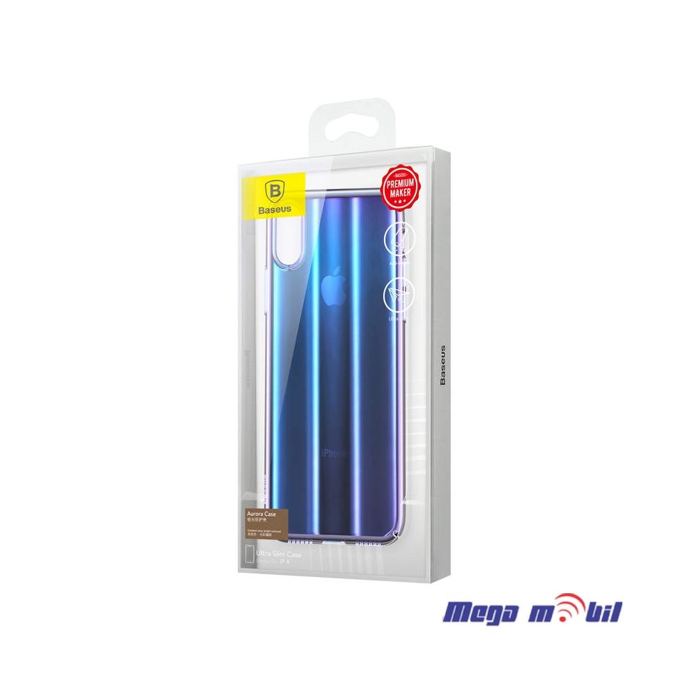 Futrola IPhone XS Max Baseus Aurora transparent blue