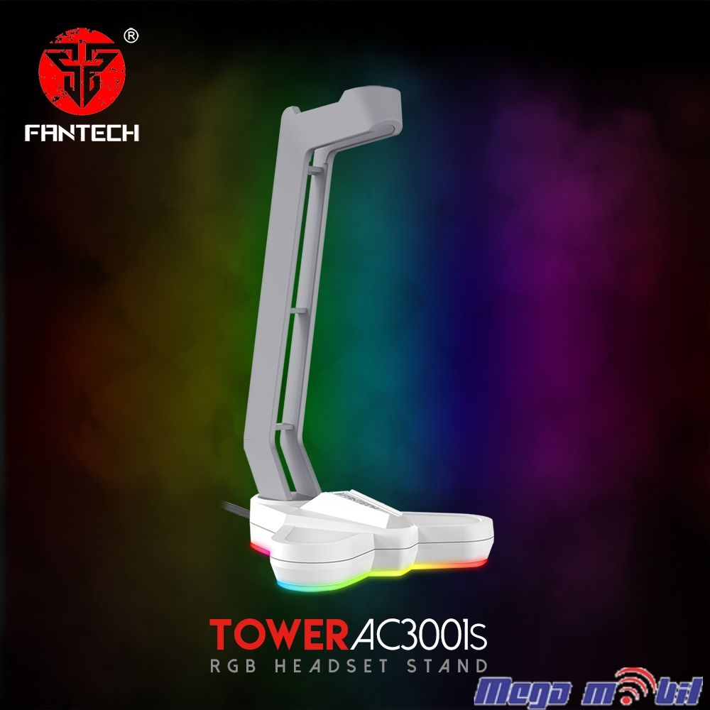 Drzac za slusalki Fantech AC3001s RGB white Space edition