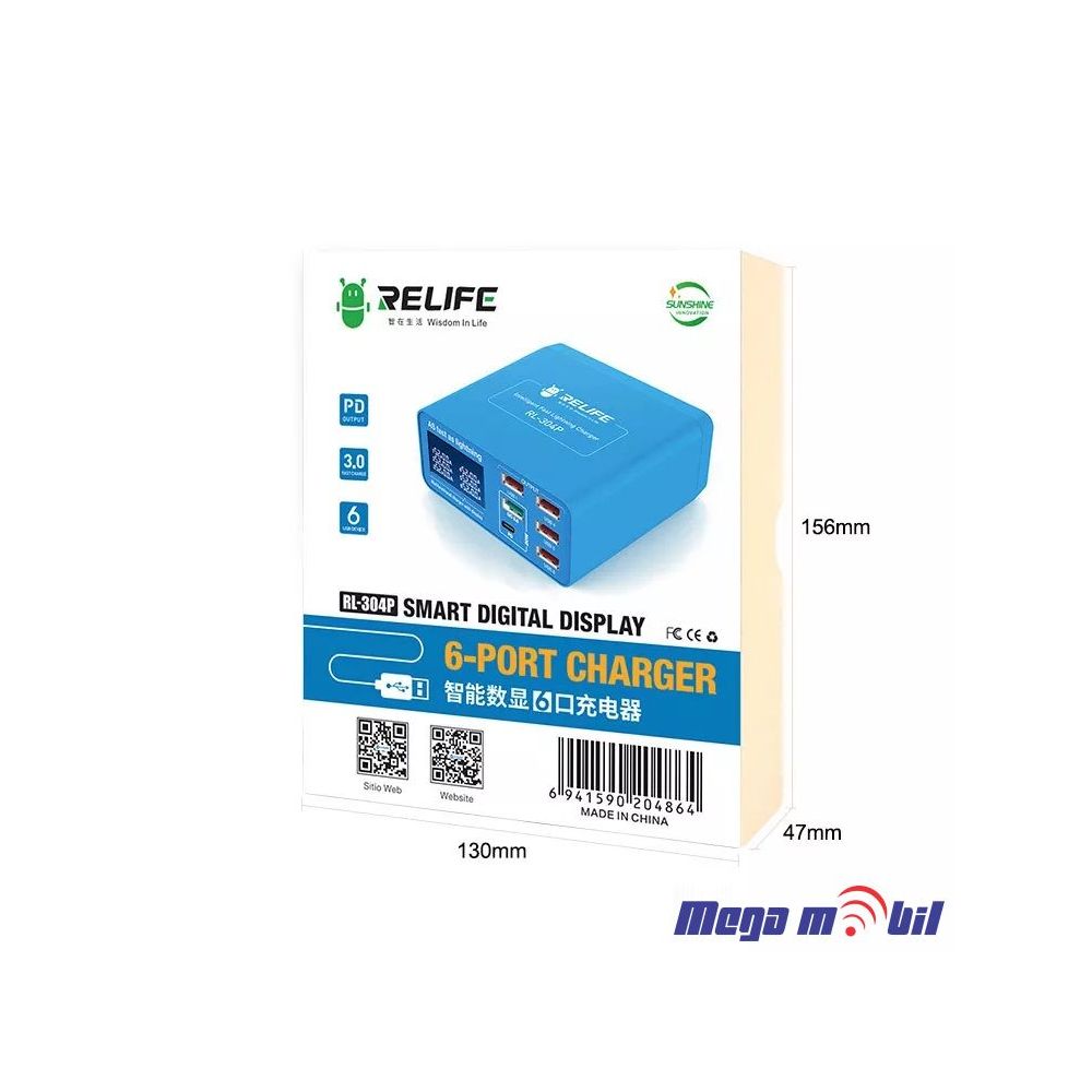 Tester Polnac RL-304P 6USB PD+QC3.0 