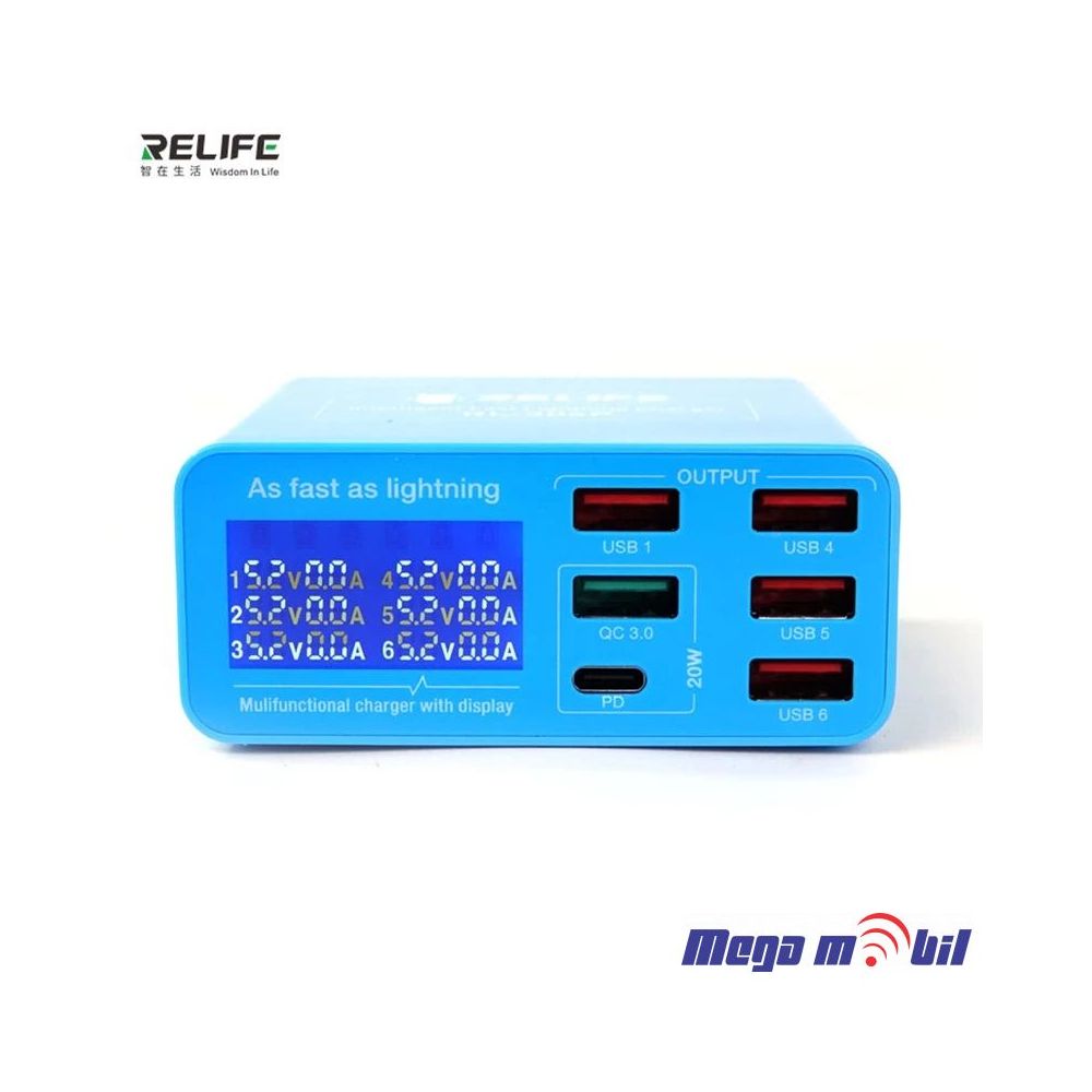 Tester Polnac RL-304P 6USB PD+QC3.0 