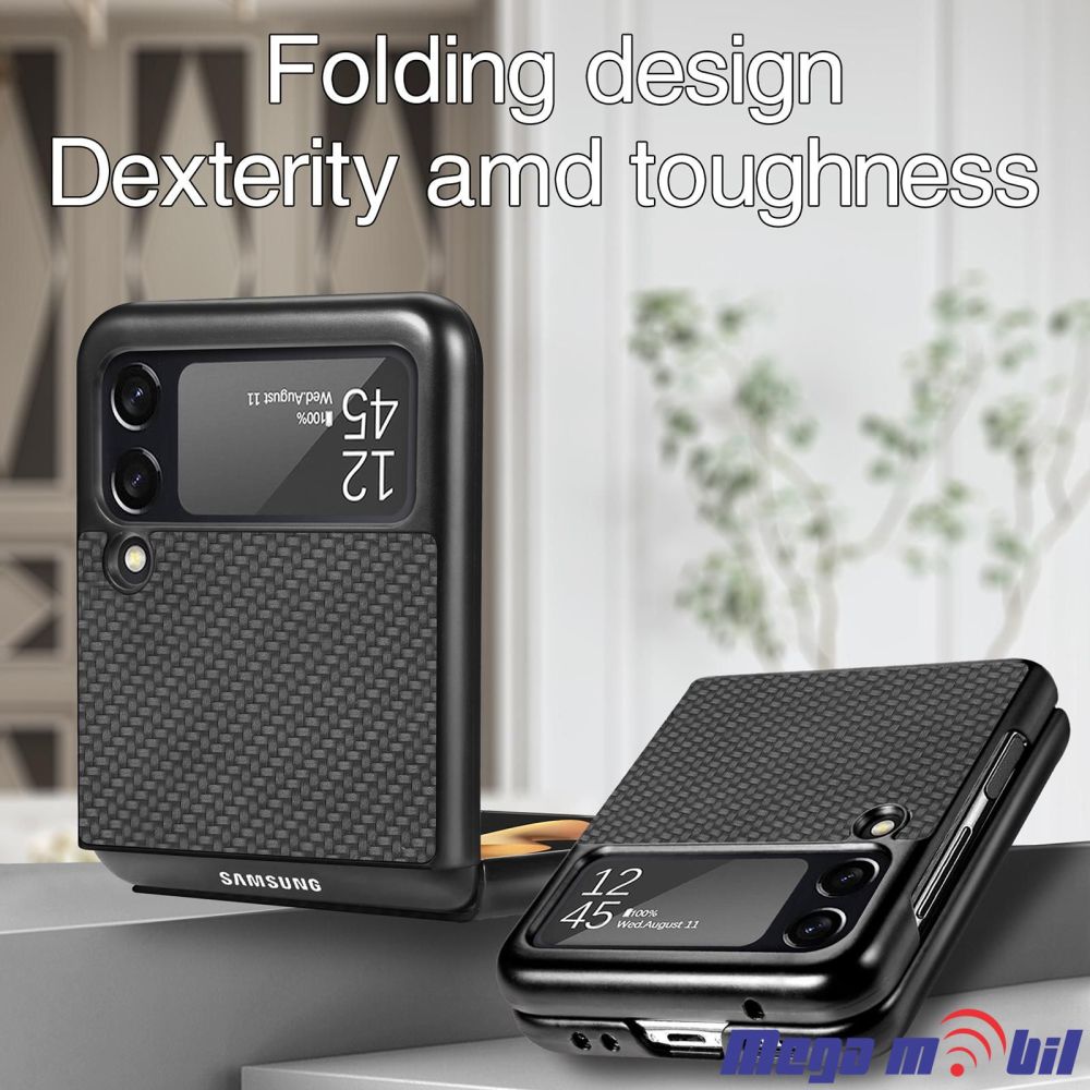 Futrola Samsung Galaxy Z Flip 3 5G Carbon brown (predna i zadna)