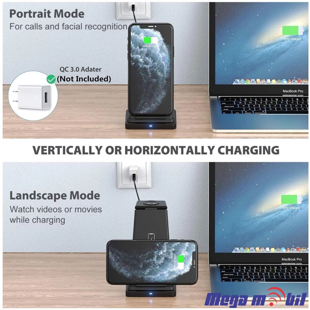 Polnac Wireless Fast 3 in1 (Phone+Smart watch+handsfree) za Samsung