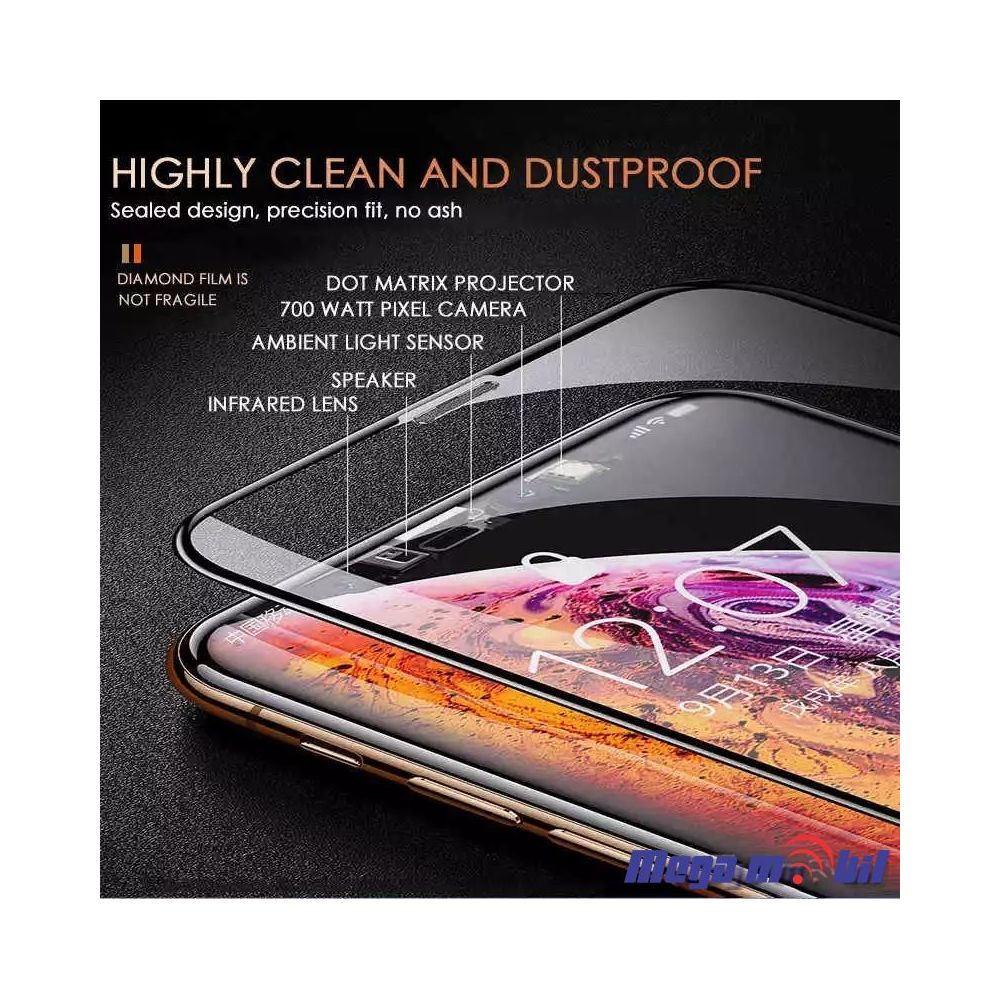 Tempered glass za Xiaomi Redmi 10C Golden Armor 5D black