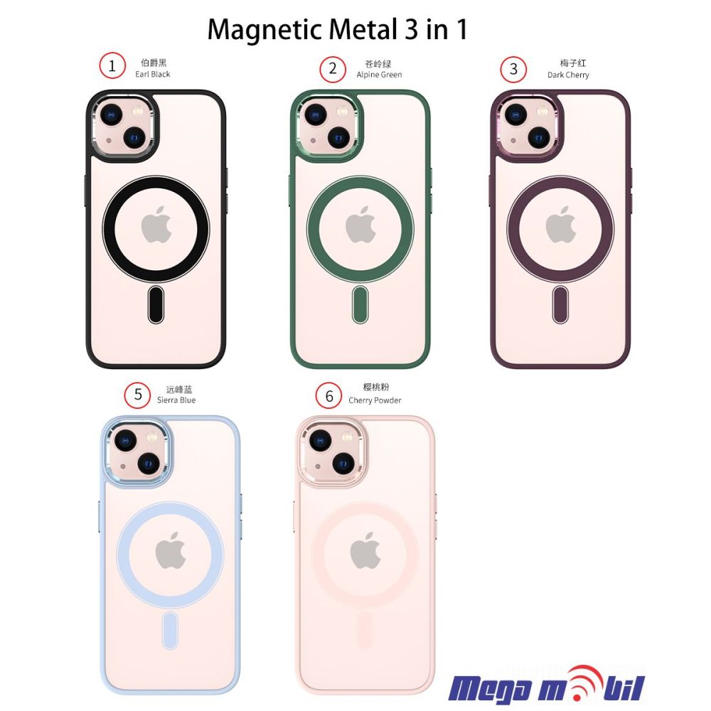 Futrola iPhone 13 Magsafe Acrylic light blue.