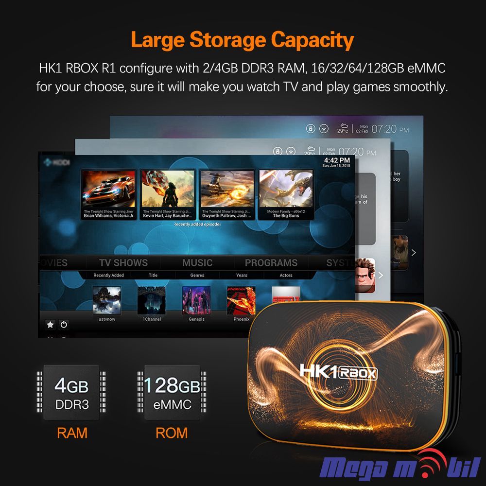 Android TV BOX HK1R 4GB RAM / 32GB ROM 5G+Wi Fi+BT Android 11