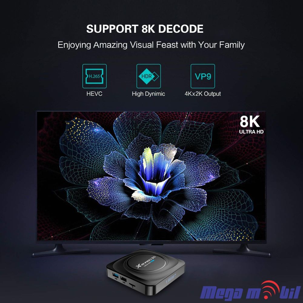 Android TV BOX X88 PRO 20 8GB RAM / 128GB ROM 5G Android 11.