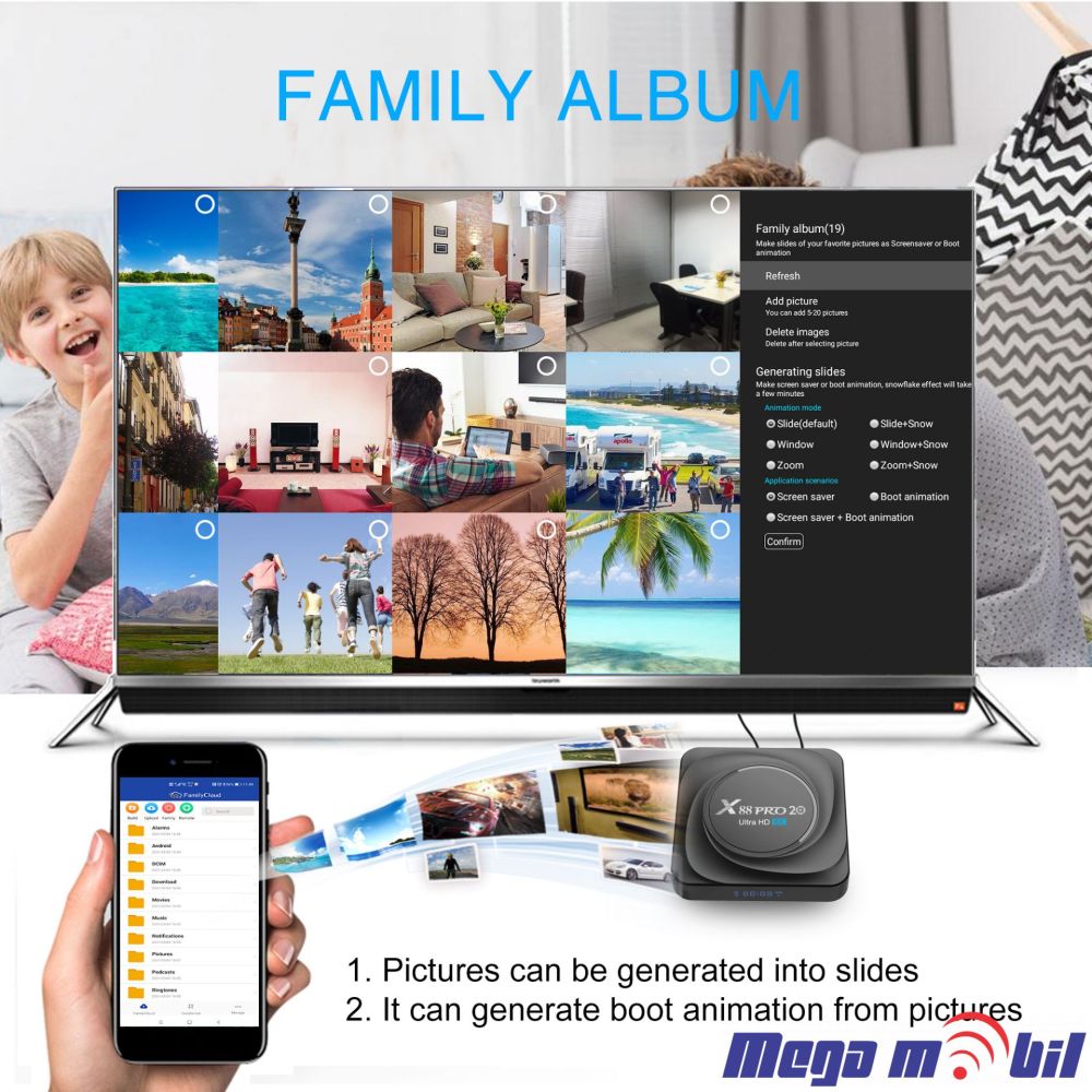 Android TV BOX X88 PRO 20 8GB RAM / 128GB ROM 5G Android 11.