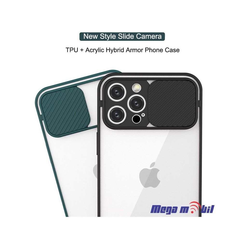 Futrola iPhone 12 TPU Acrylic slide black