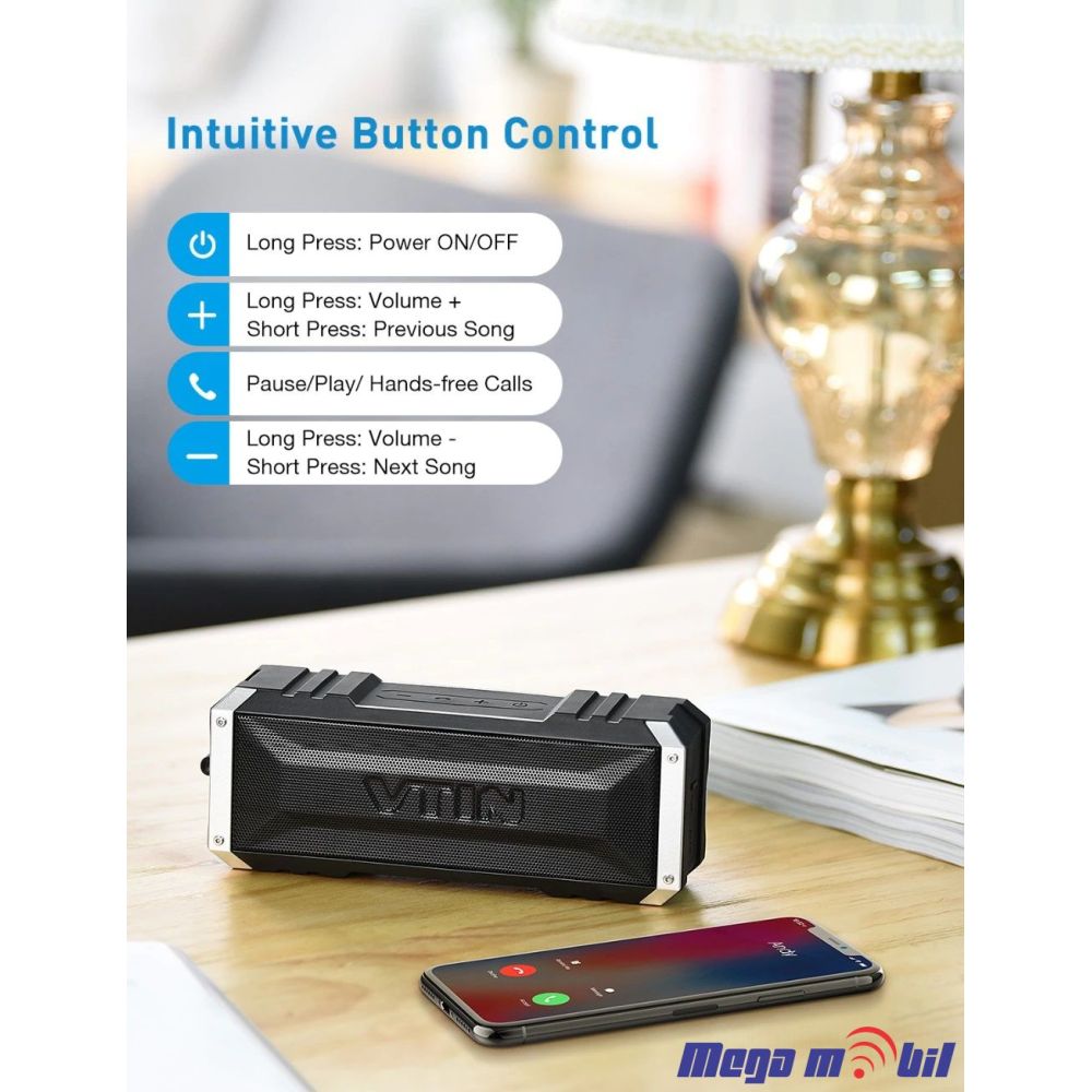 Zvucnik Bluetooth VTIN BH086A Black