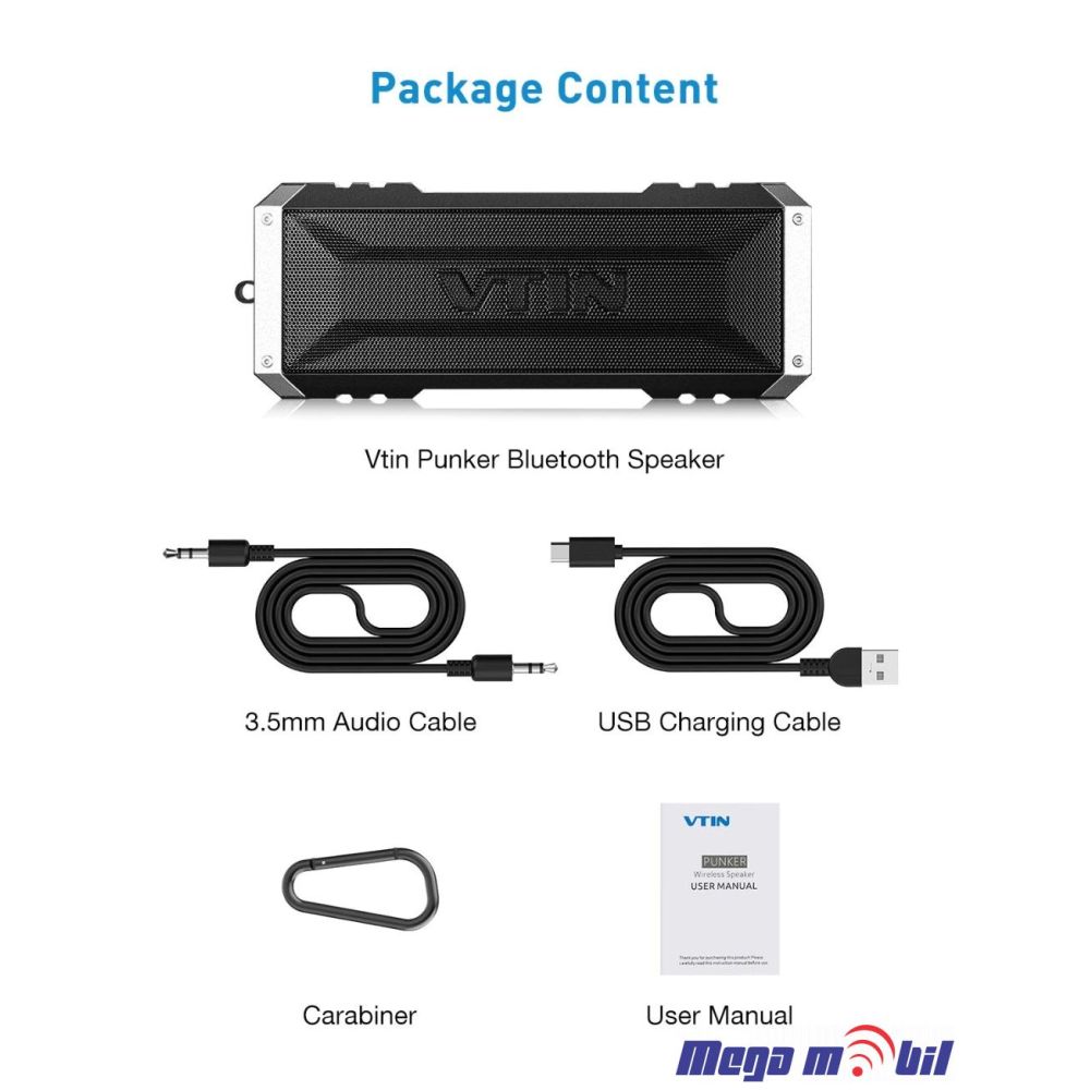 Zvucnik Bluetooth VTIN BH086A Black