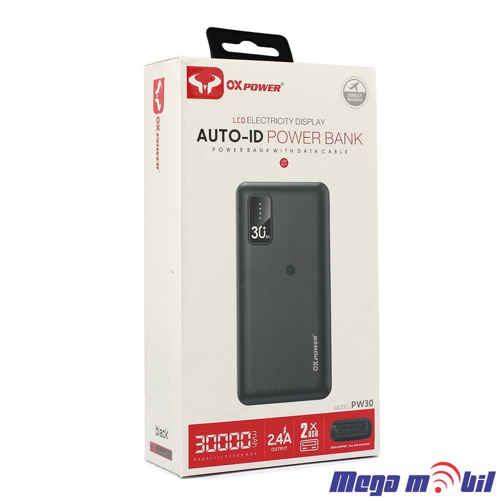 Baterija eksterna 30000mAh Ox Power PW30 black