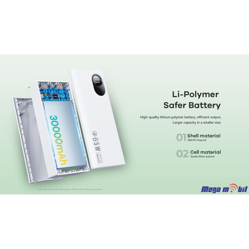 Baterija eksterna 30000mAh REMAX Dinba RPP-503 FAST+PD 65W white