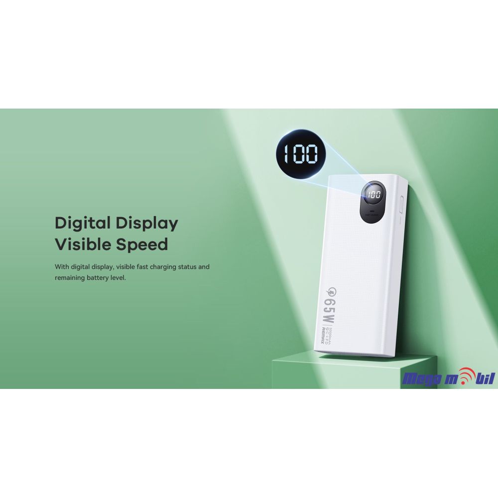 Baterija eksterna 30000mAh REMAX Dinba RPP-503 FAST+PD 65W white