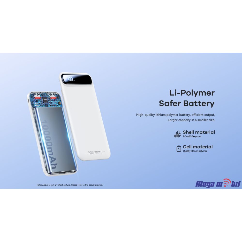 Baterija eksterna 10000mAh REMAX Bole RPP-520 FAST+PD blue